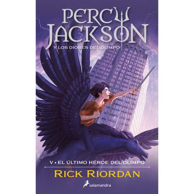 Percy Jackson y los dioses del Olimpo 5 cover